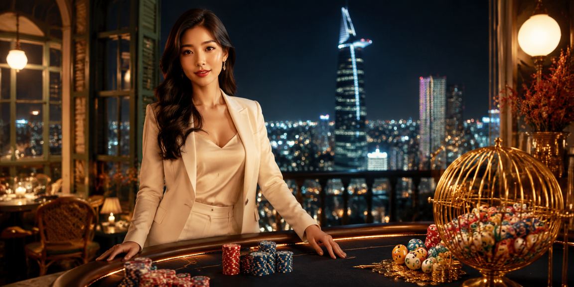 Người chơi tại quán cà phê ở Hồ Chí Minh ngồi xem kết quả xổ số và game trực tuyến trên điện thoại