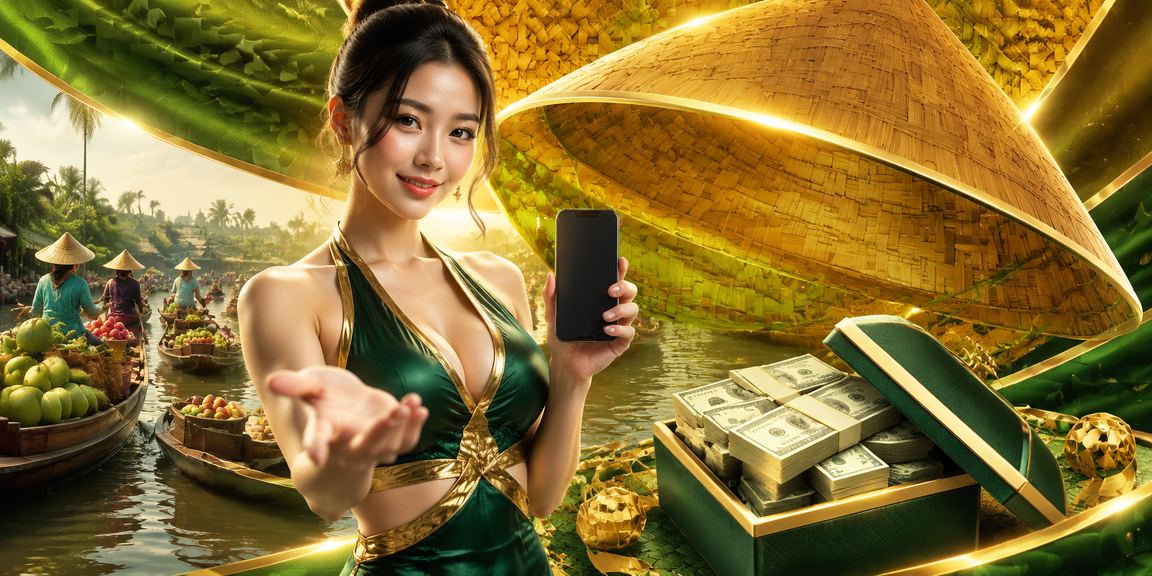 Trải nghiệm casino di động trên sông Mekong với nón lá truyền thống Việt Nam